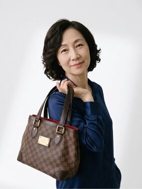 LOUIS VUITTON HAMPSTEAD PM TOTE EBENE DAMIER